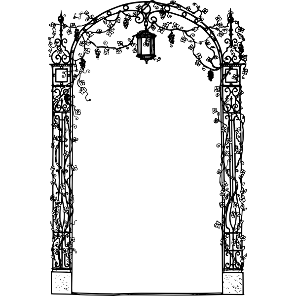 SVG Vector image of arch decoration frame