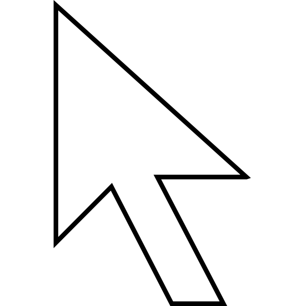 SVG Vector image of arrow as mouse pointer icon