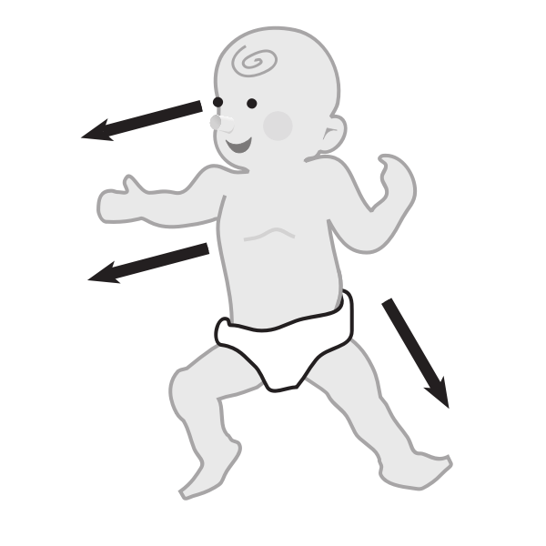 SVG Vector image of baby