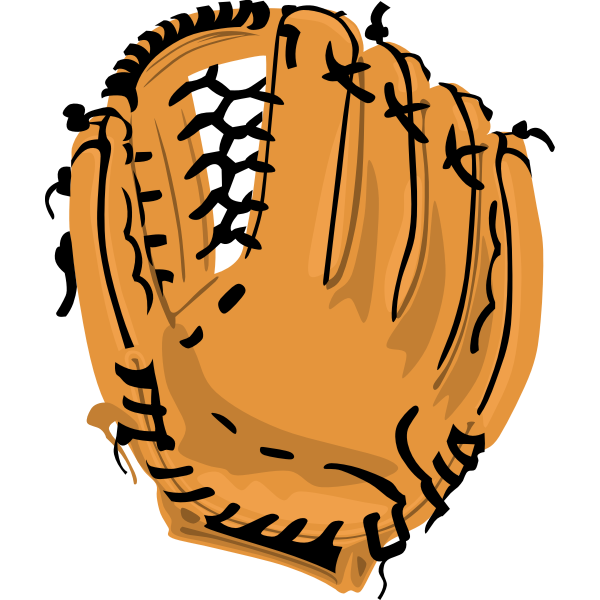 SVG Vector image of baseball glove