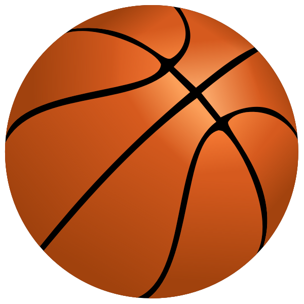 SVG Vector image of basketball ball