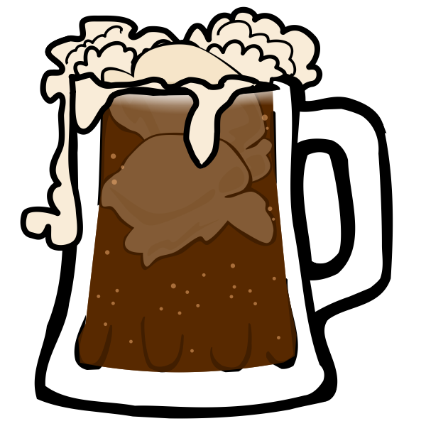 SVG Vector image of beer