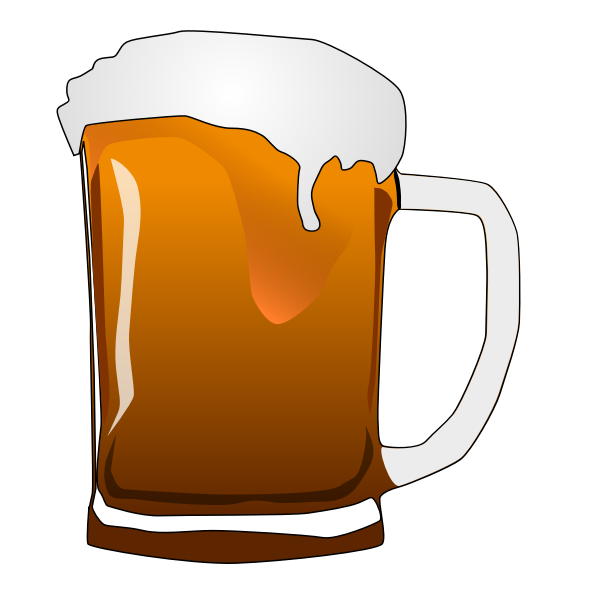 SVG Vector image of beer mug