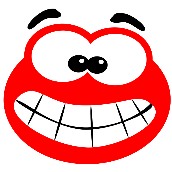 SVG Vector image of big mouth smiling blob