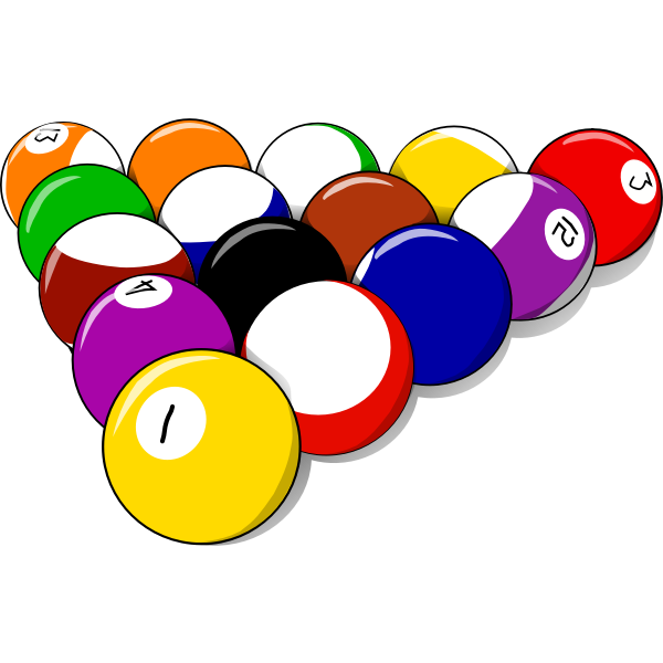 SVG Vector image of billiard ball