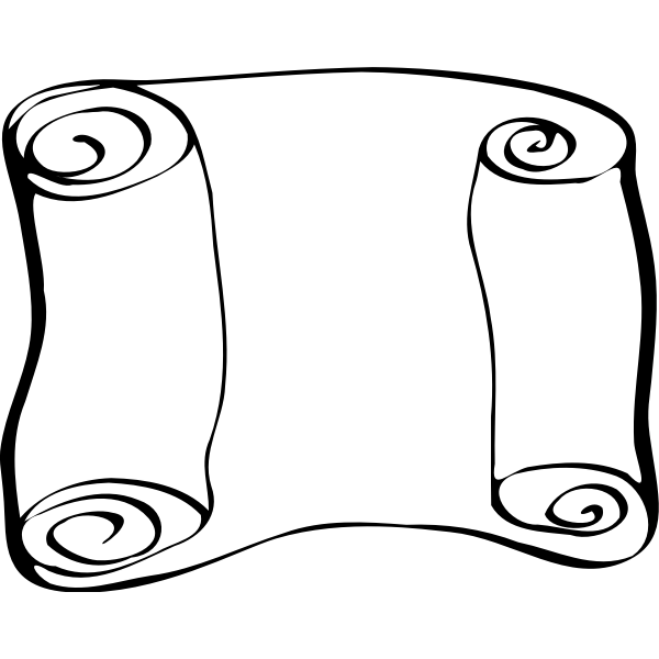 SVG Vector image of blank brown banner