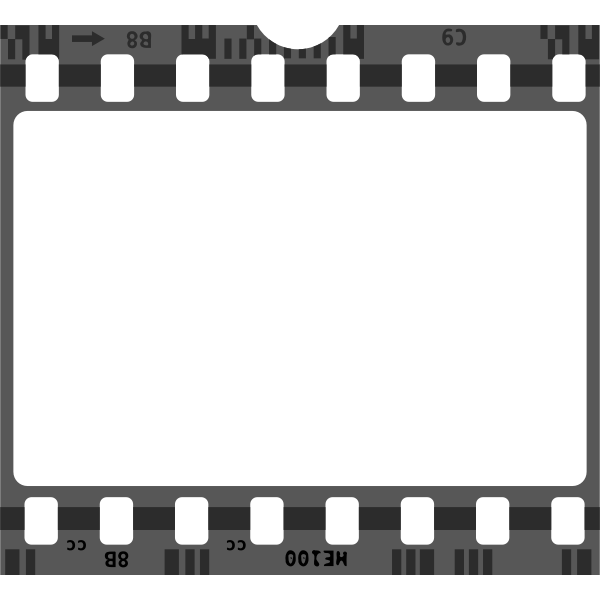 SVG Vector image of blank film strip