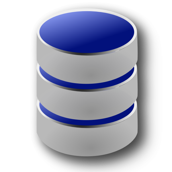 SVG Vector image of blue and gray database symbol