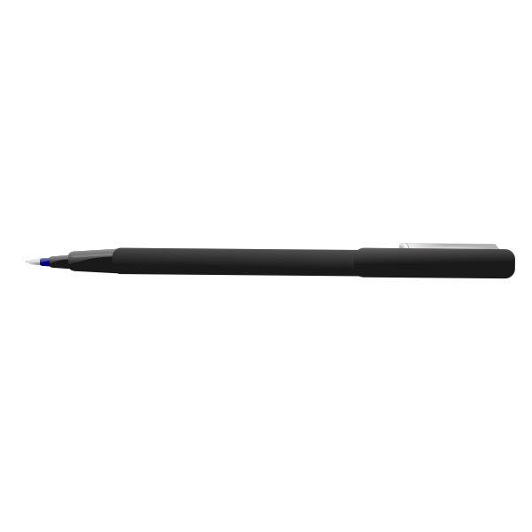 SVG Vector image of blue ballpoint pen