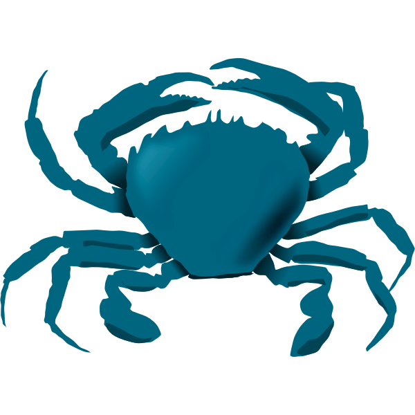 SVG Vector image of blue crab