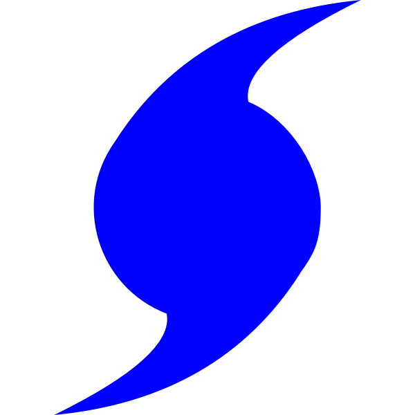 SVG Vector image of blue hurricane icon