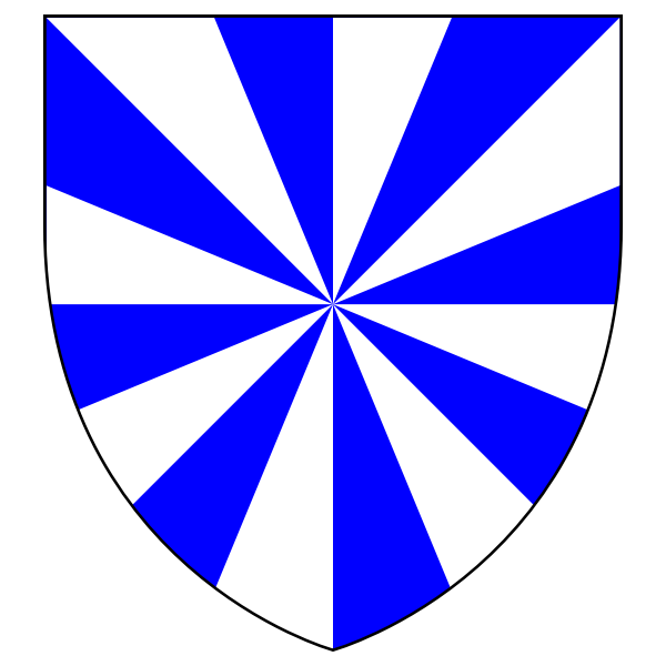 SVG Vector image of blue propeller shield