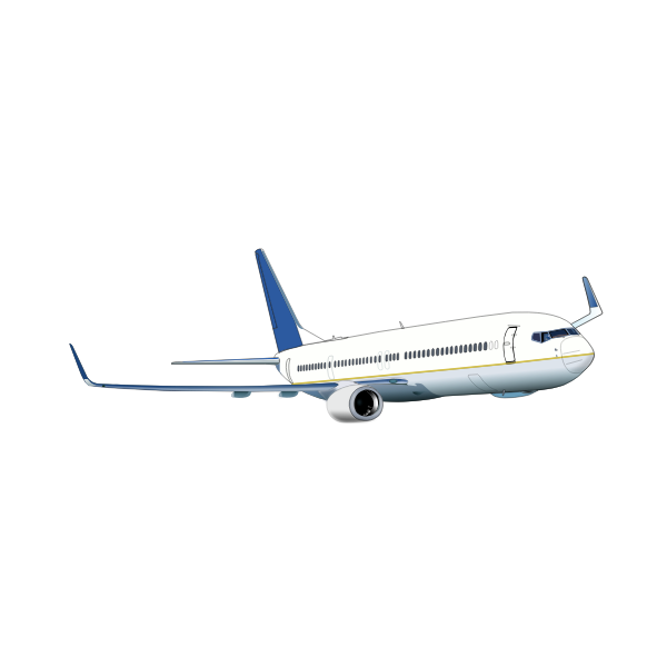 SVG Vector image of Boeing 737