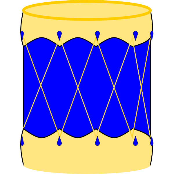 SVG Vector image of bombo drum