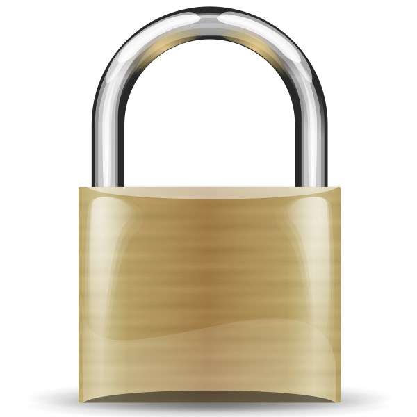 SVG Vector image of brown padlock