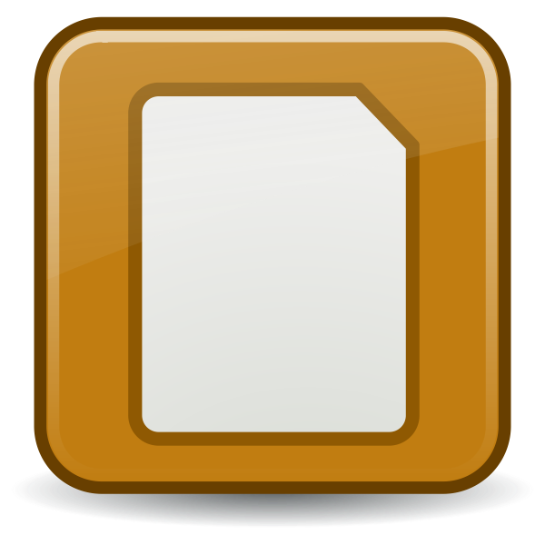 SVG Vector image of brown rodentia icon for blank sheet