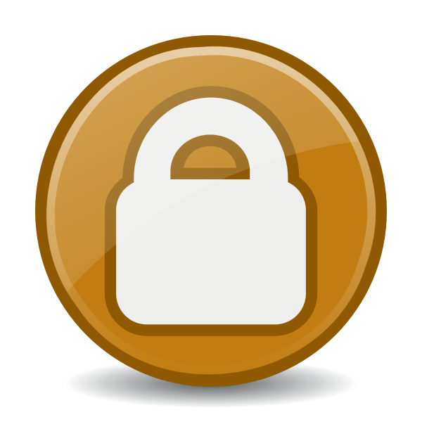 SVG Vector image of brown security icon