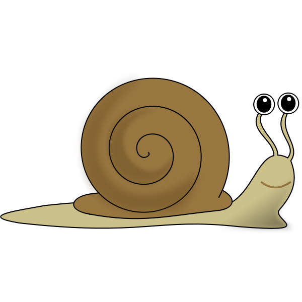 SVG Vector image of brown snail