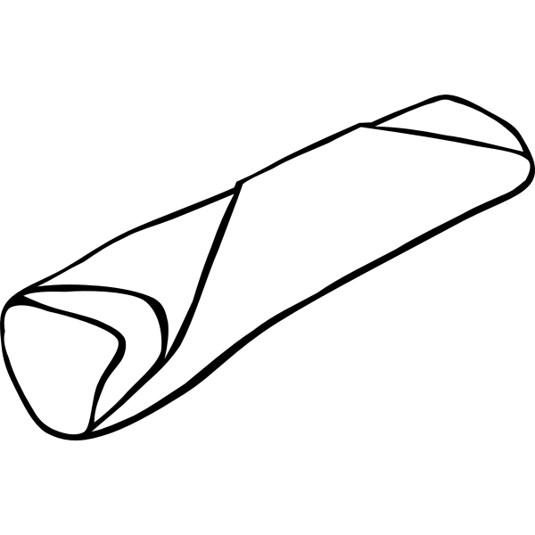 SVG Vector image of burrito