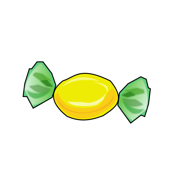 SVG Vector image of candy in a wrapper picture