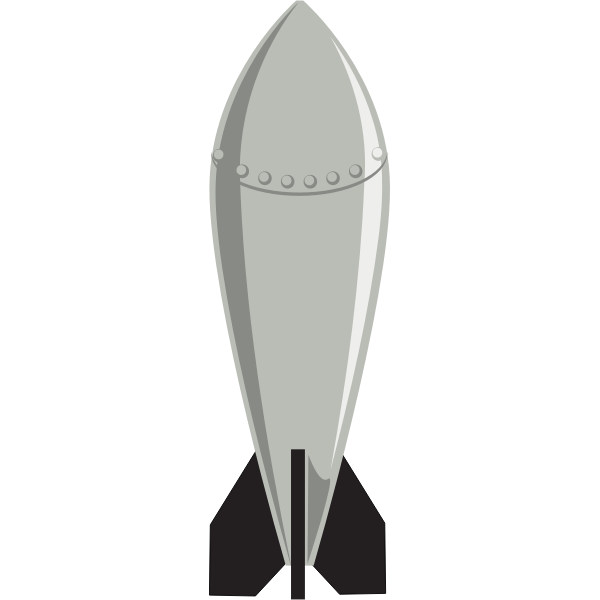 SVG Vector image of cartoon bomb