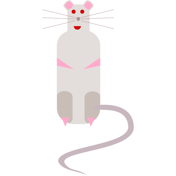 SVG Vector image of cartoon rat