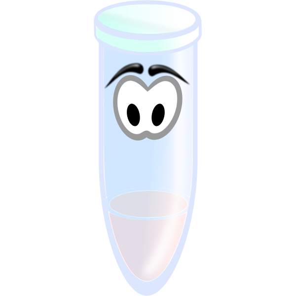 SVG Vector image of cartoon test tube