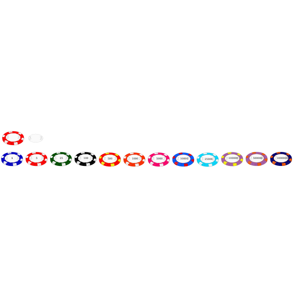 SVG Vector image of casino chips