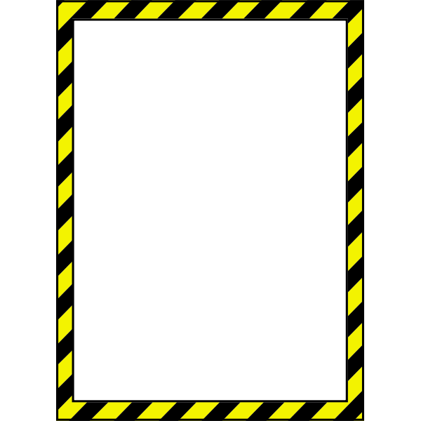 SVG Vector image of caution style border