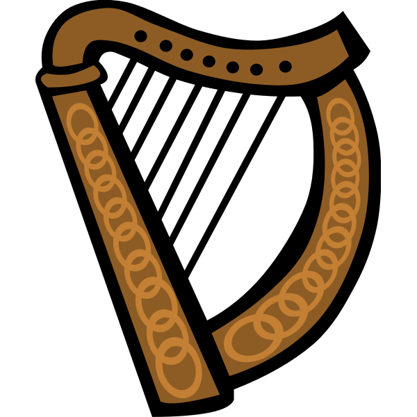 SVG Vector image of Celtic harp