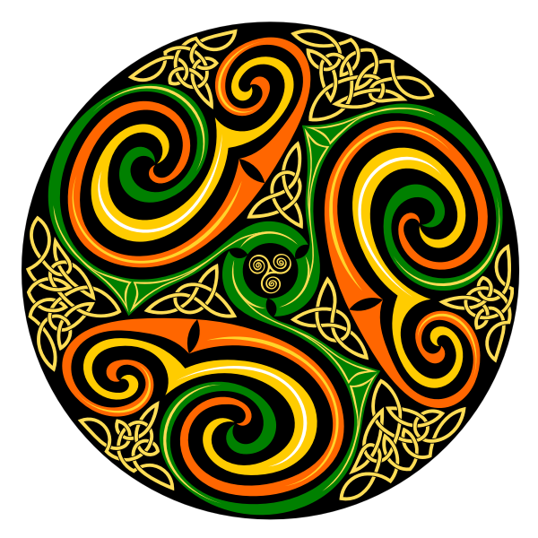 SVG Vector image of Celtic whirl design