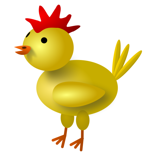 SVG Vector image of chicken