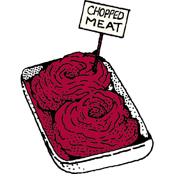 SVG Vector image of chopped meat