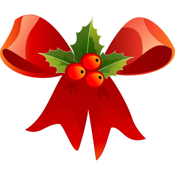 SVG Vector image of Christmas ribbon
