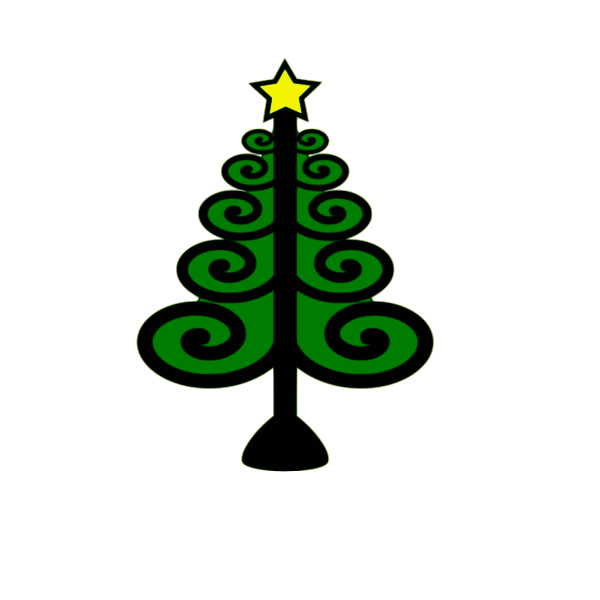 SVG Vector image of Christmas tree