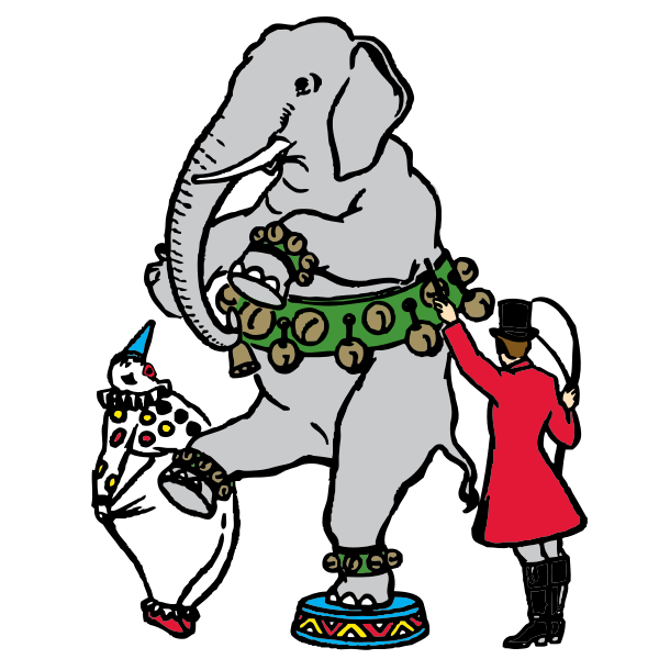 SVG Vector image of circus scene