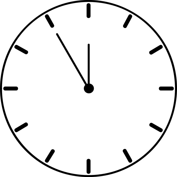 SVG Vector image of clock face