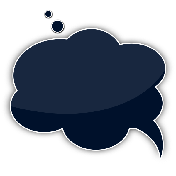 SVG Vector image of cloud shaped talking bubble