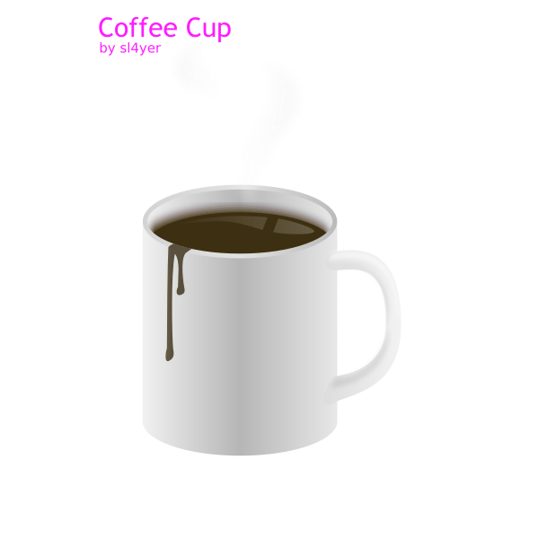 SVG Vector image of coffee in cup