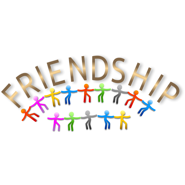 SVG Vector image of colorful friendship logo