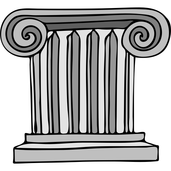 SVG Vector image of column pillar