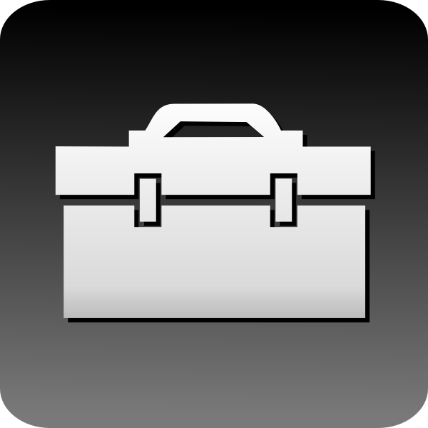 SVG Vector image of computer briefcase icon
