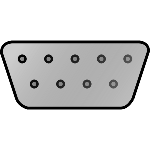 SVG Vector image of connector for computer monitor