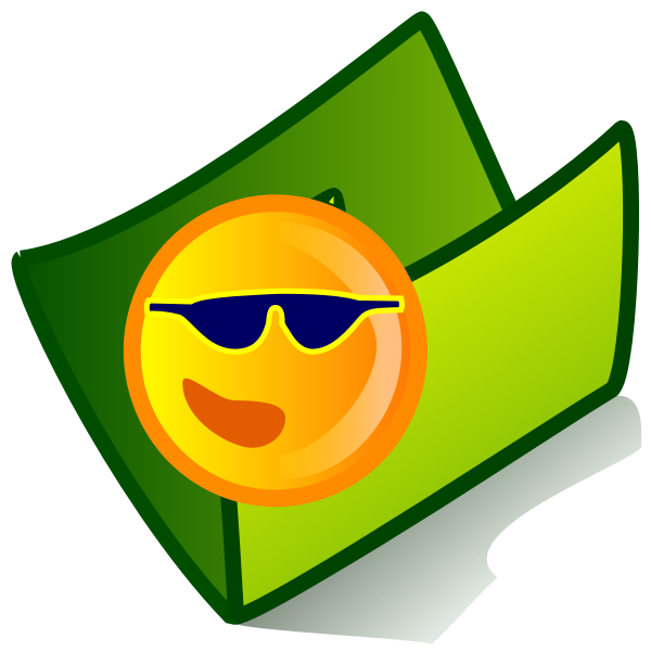 SVG Vector image of cool folder icon