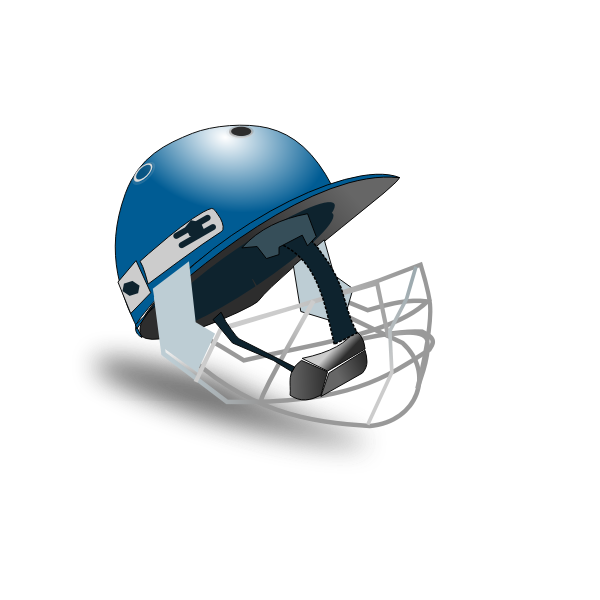 SVG Vector image of cricket helmet