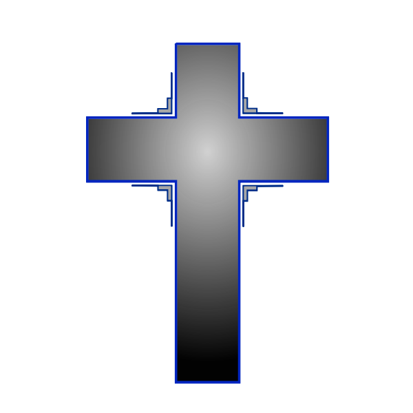 SVG Vector image of cross
