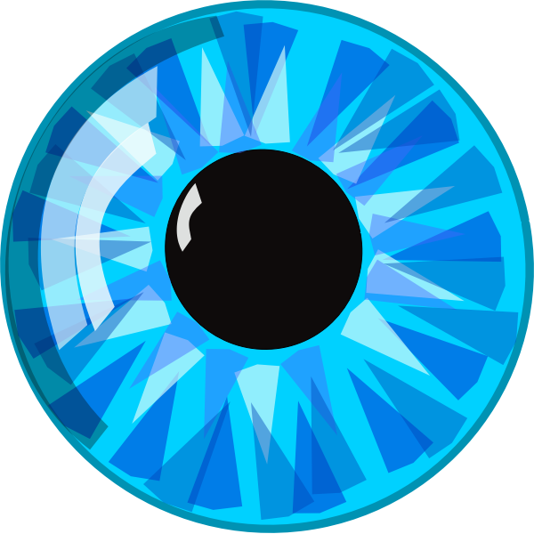 SVG Vector image of crystal blue eye