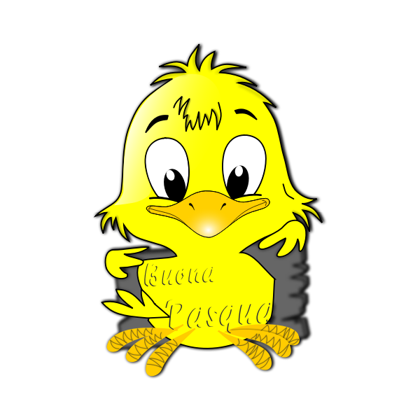 SVG Vector image of cute chick