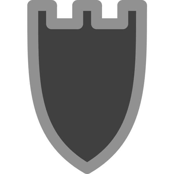 SVG Vector image of dark chess figure rook