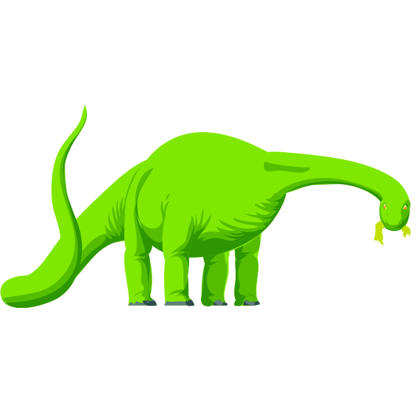 SVG Vector image of dino looking right